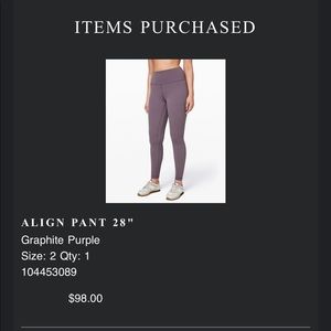 Lululemon legging